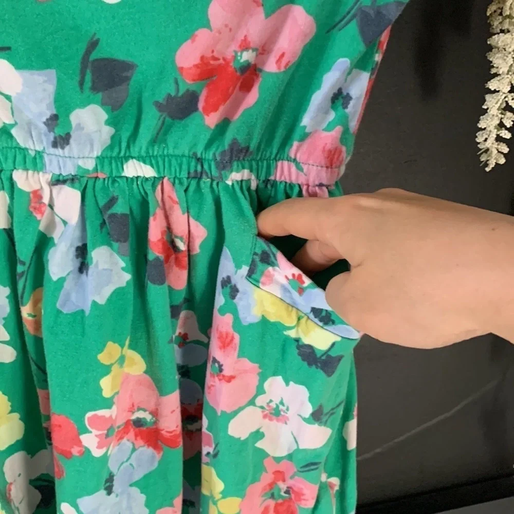 JOULES FLoral Pullover Cotton Dress. Size 6